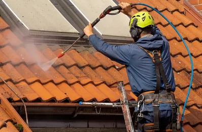 Démoussage et hydrofuge de toiture à Moustéru